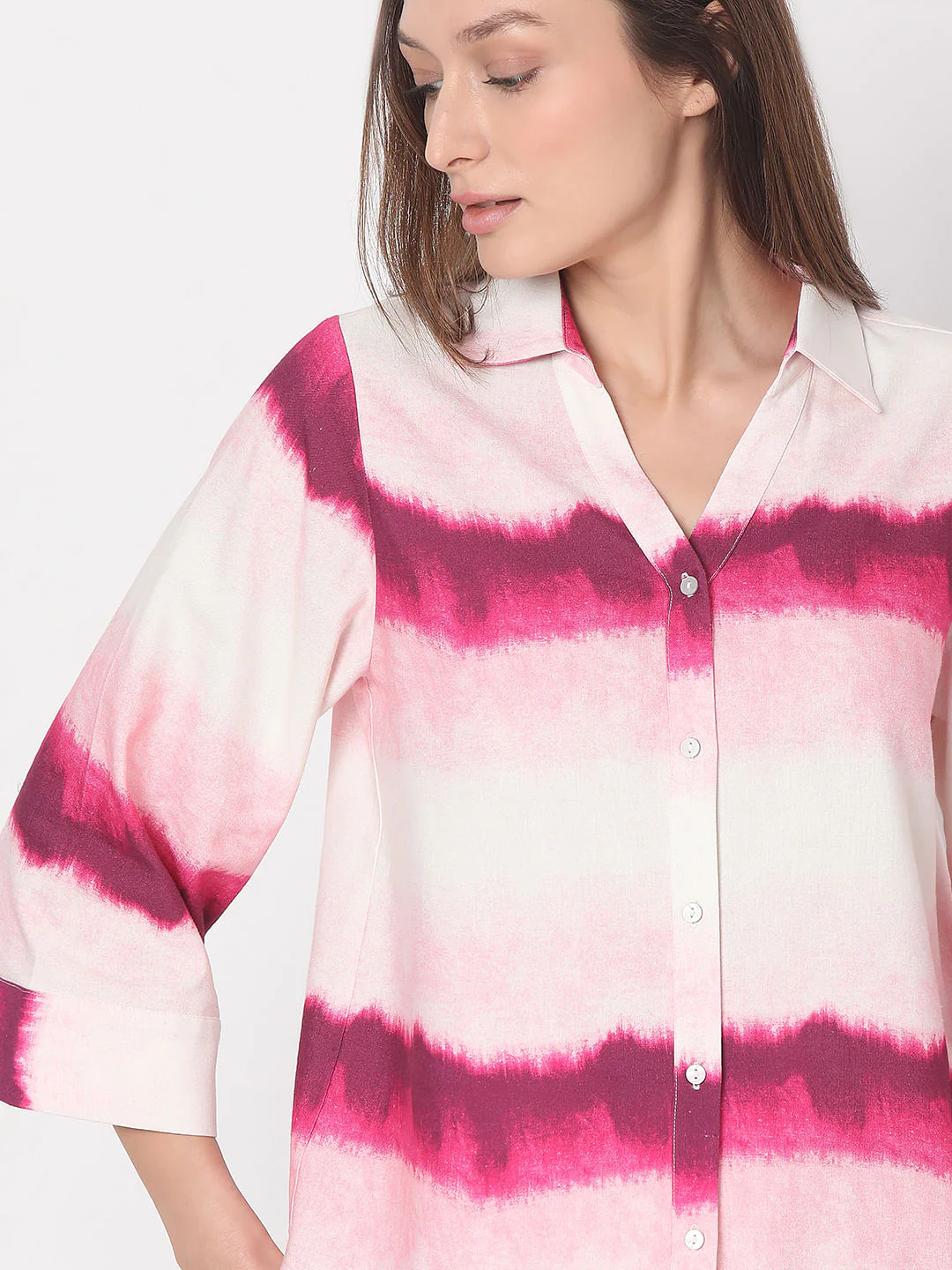 Magenta Tie & Dye Co-Ord Set Shirts - Image 6