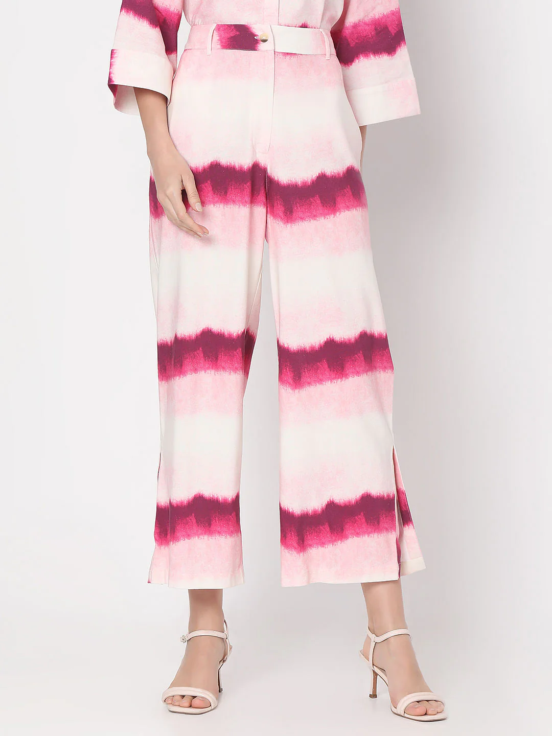 Pink High Rise Ombre Co-Ord Set Pants - Image 2