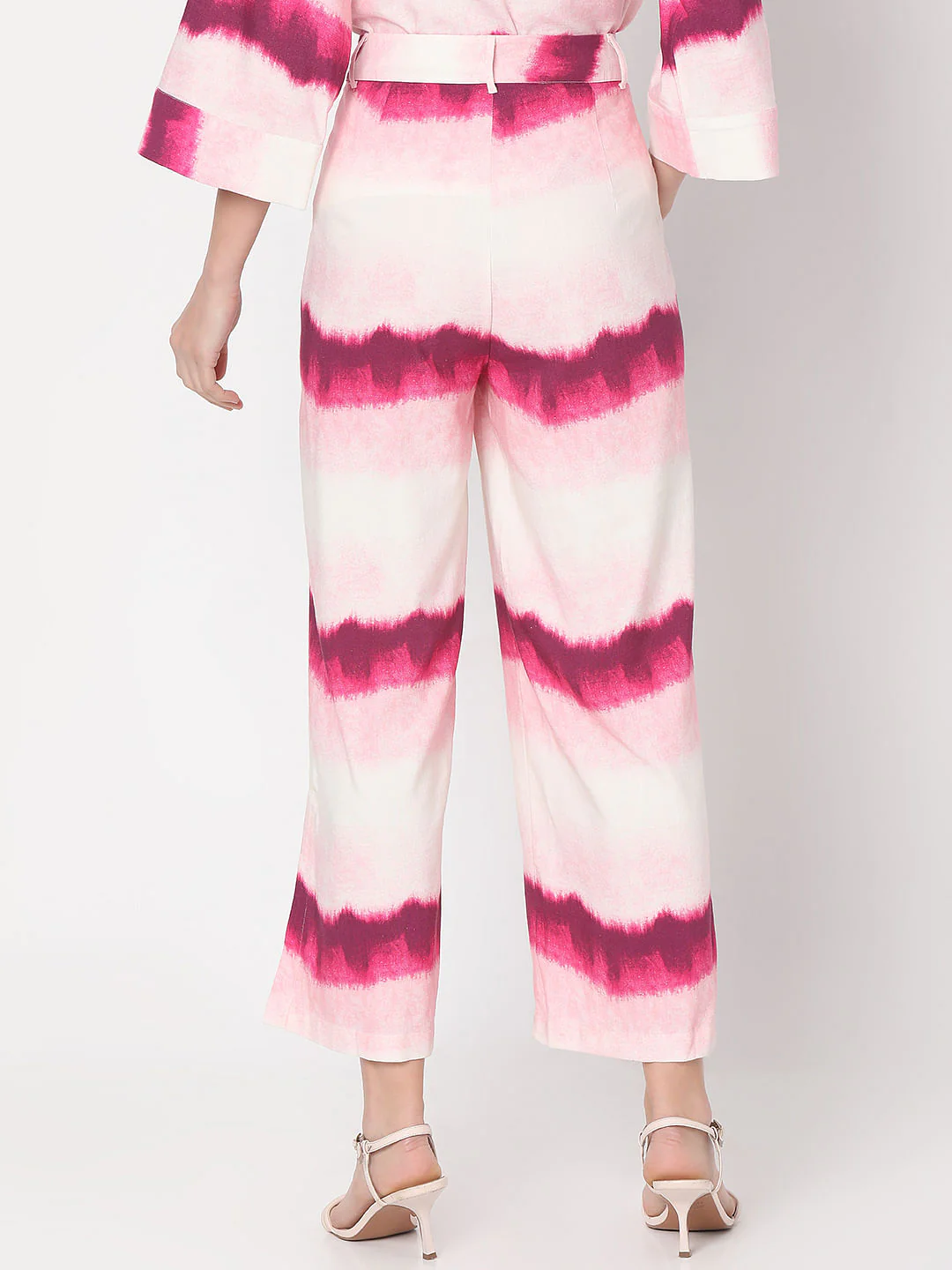 Pink High Rise Ombre Co-Ord Set Pants - Image 4