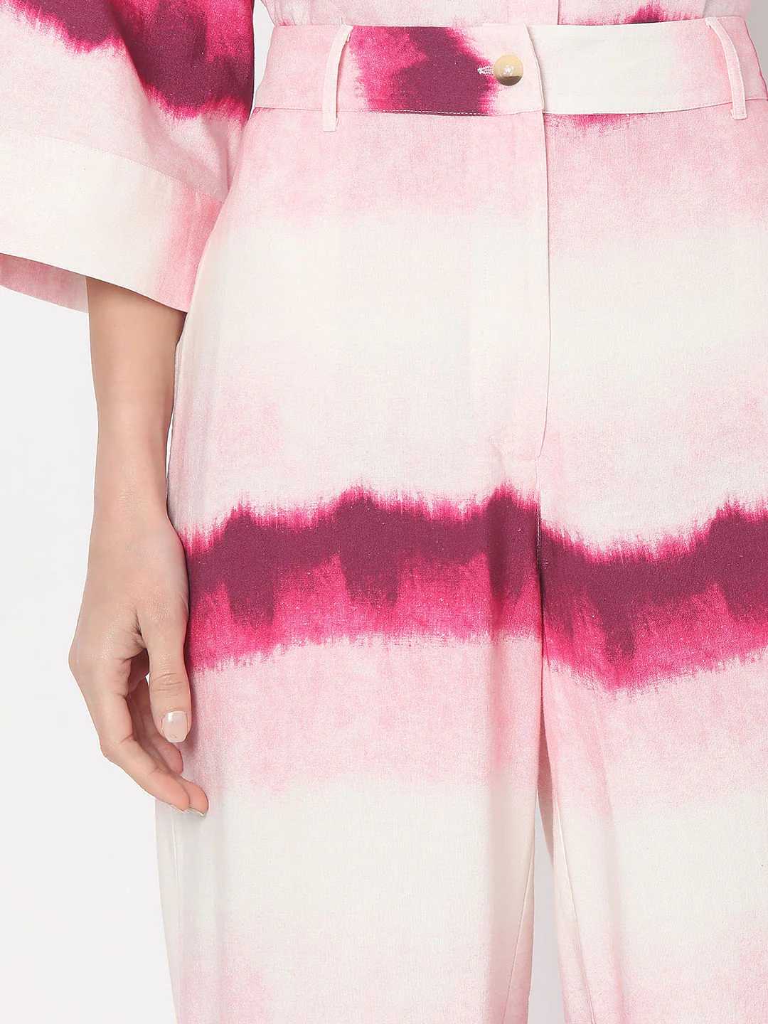 Pink High Rise Ombre Co-Ord Set Pants - Image 6