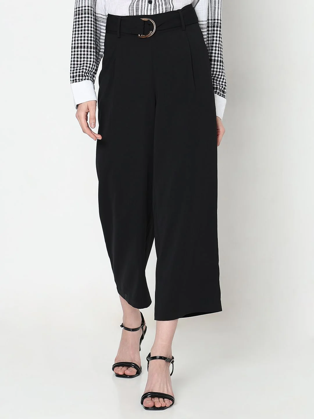 Black Wide Leg Pants - Image 2