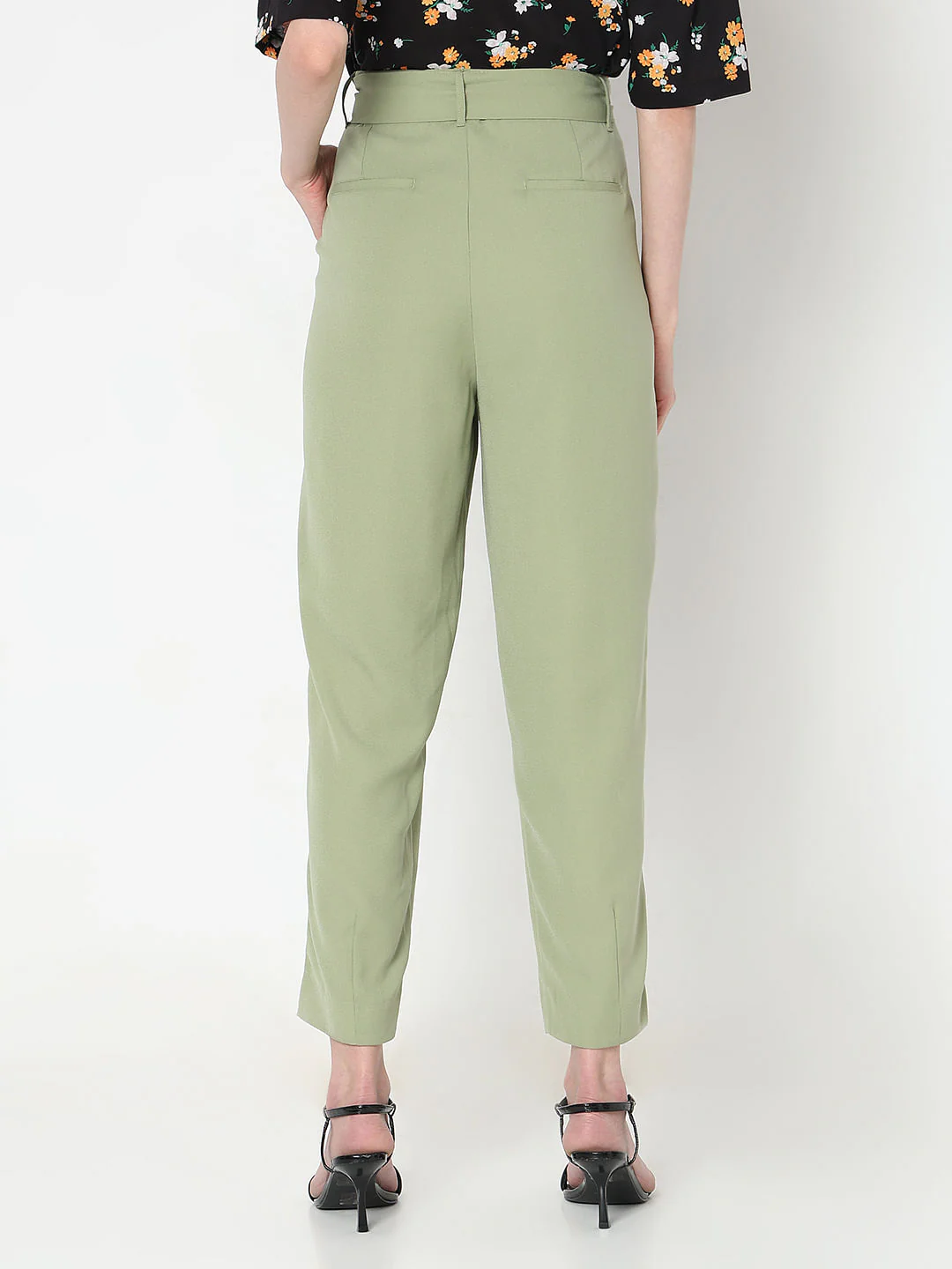 Green High Rise Pants - Image 4