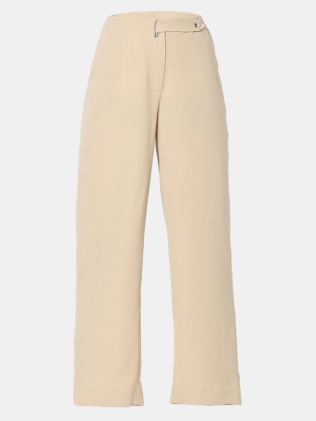 Tan High Rise Straight Fit Pants - Image 7