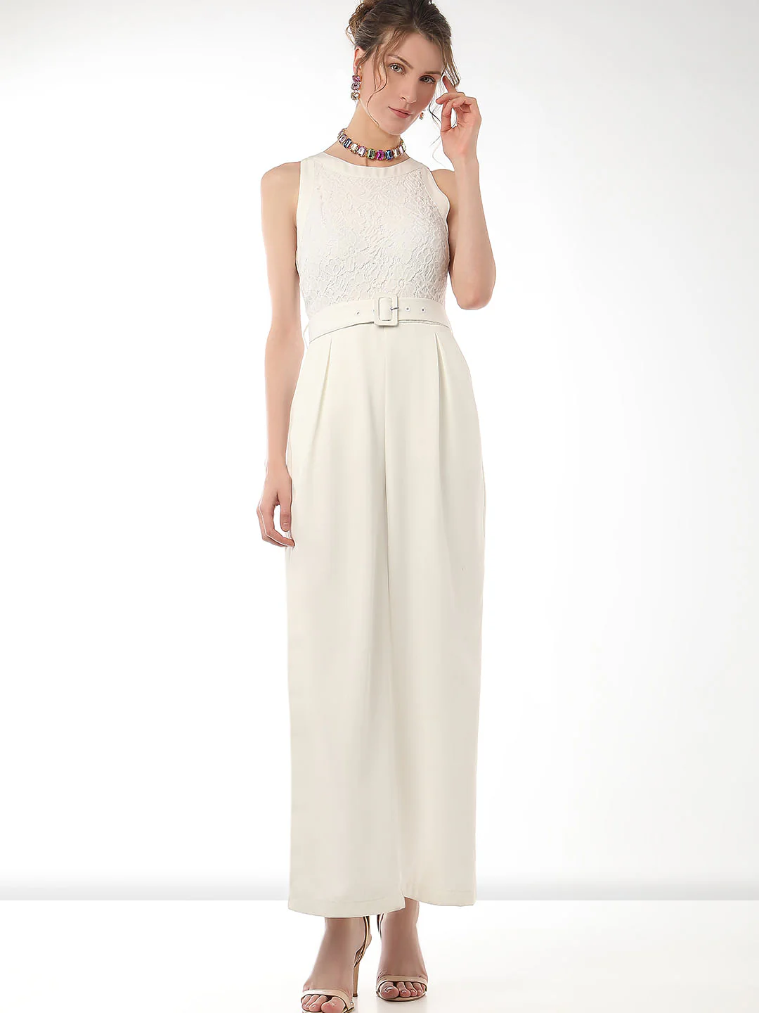 White Lace Jumpsuit