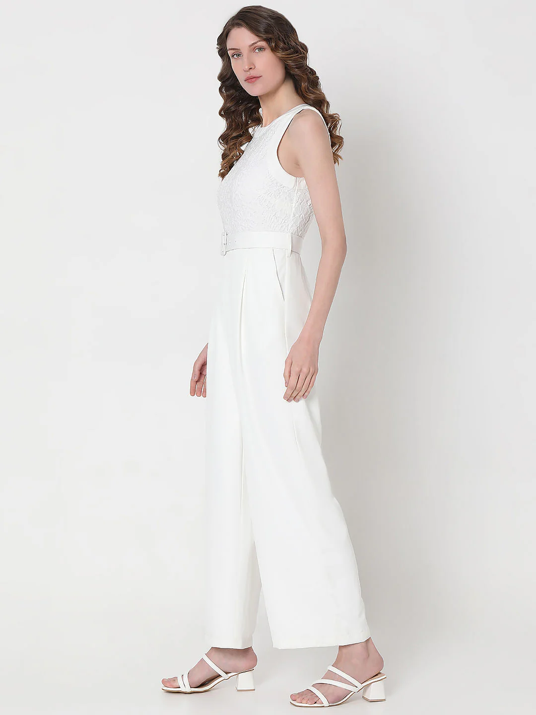 White Lace Jumpsuit - Image 3