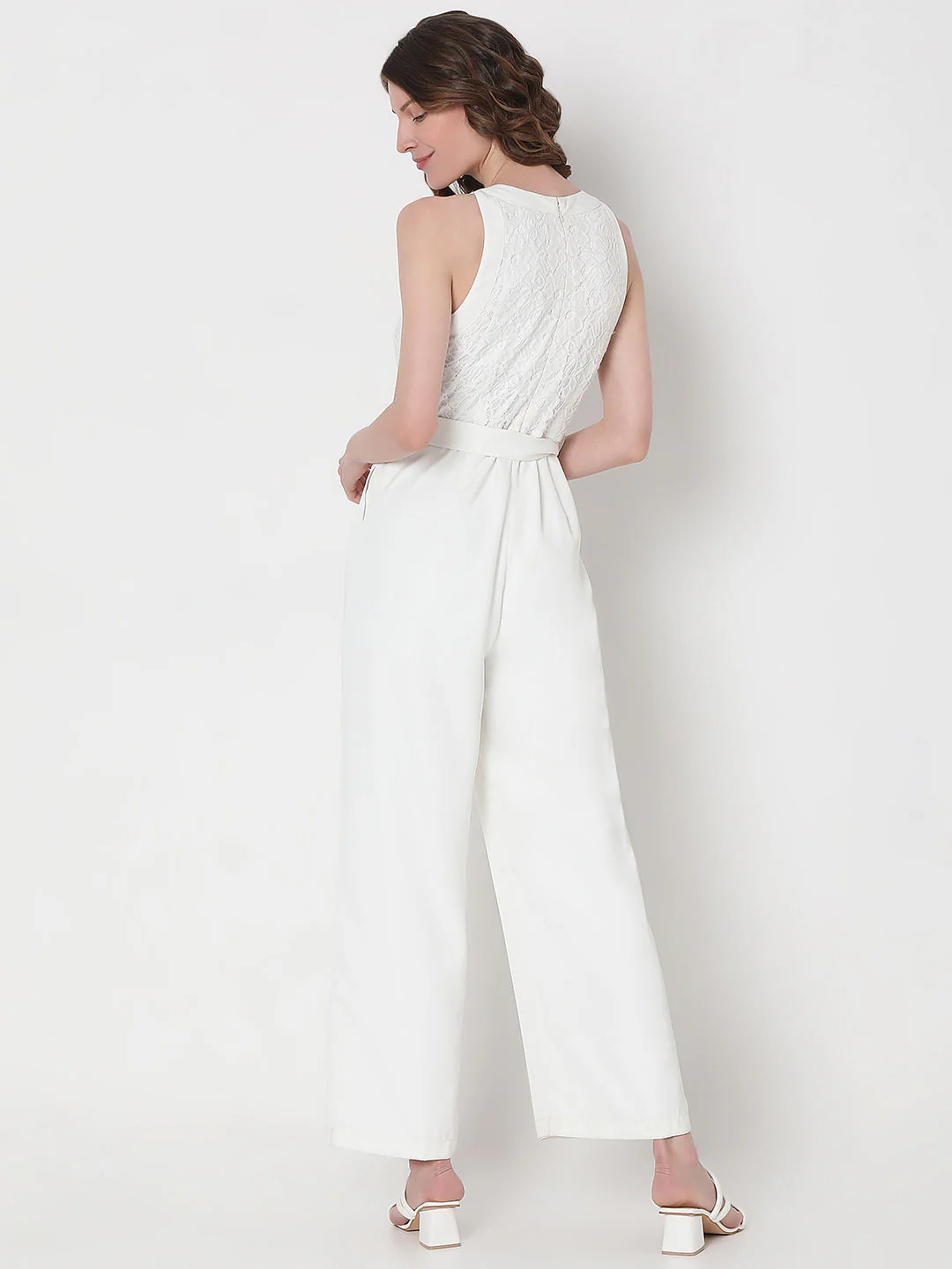 White Lace Jumpsuit - Image 4