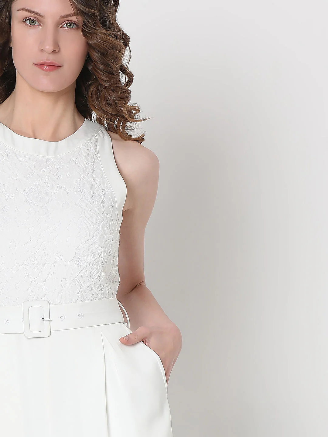 White Lace Jumpsuit - Image 5
