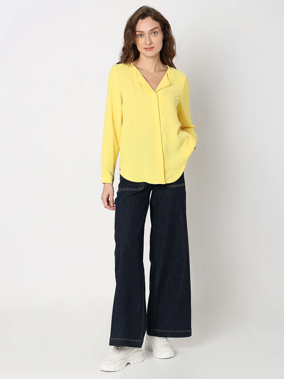 Yellow Front Button Top - Image 5