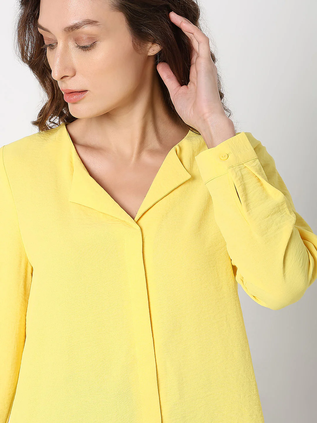 Yellow Front Button Top - Image 6