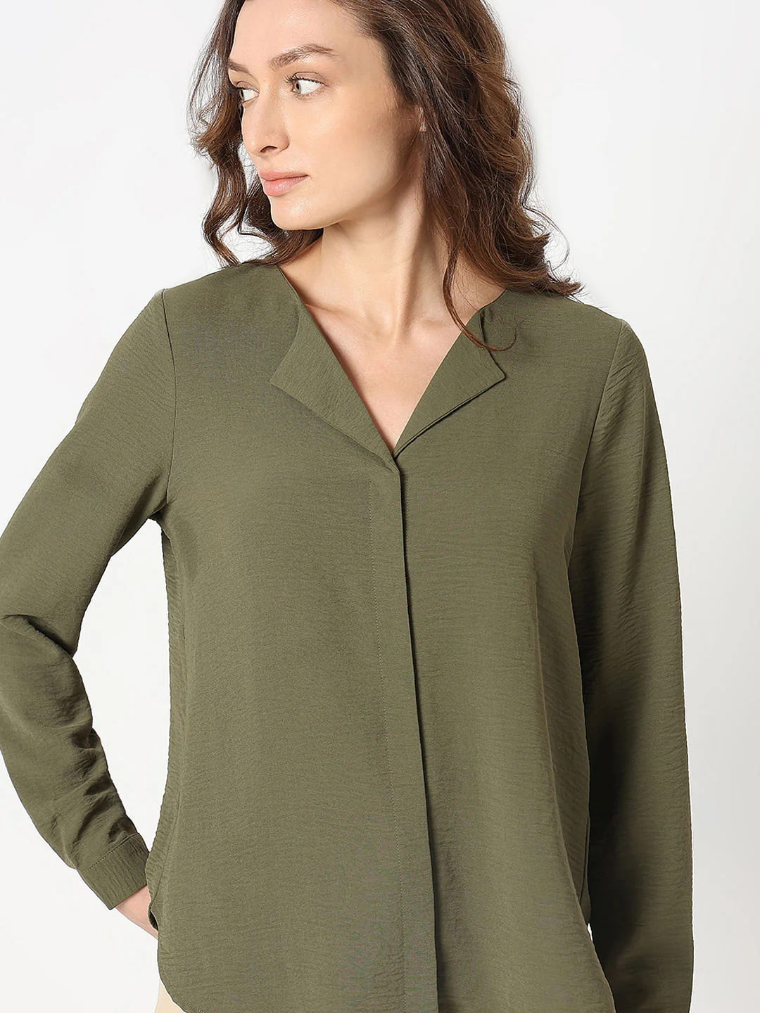 Green Front Button Top - Image 6