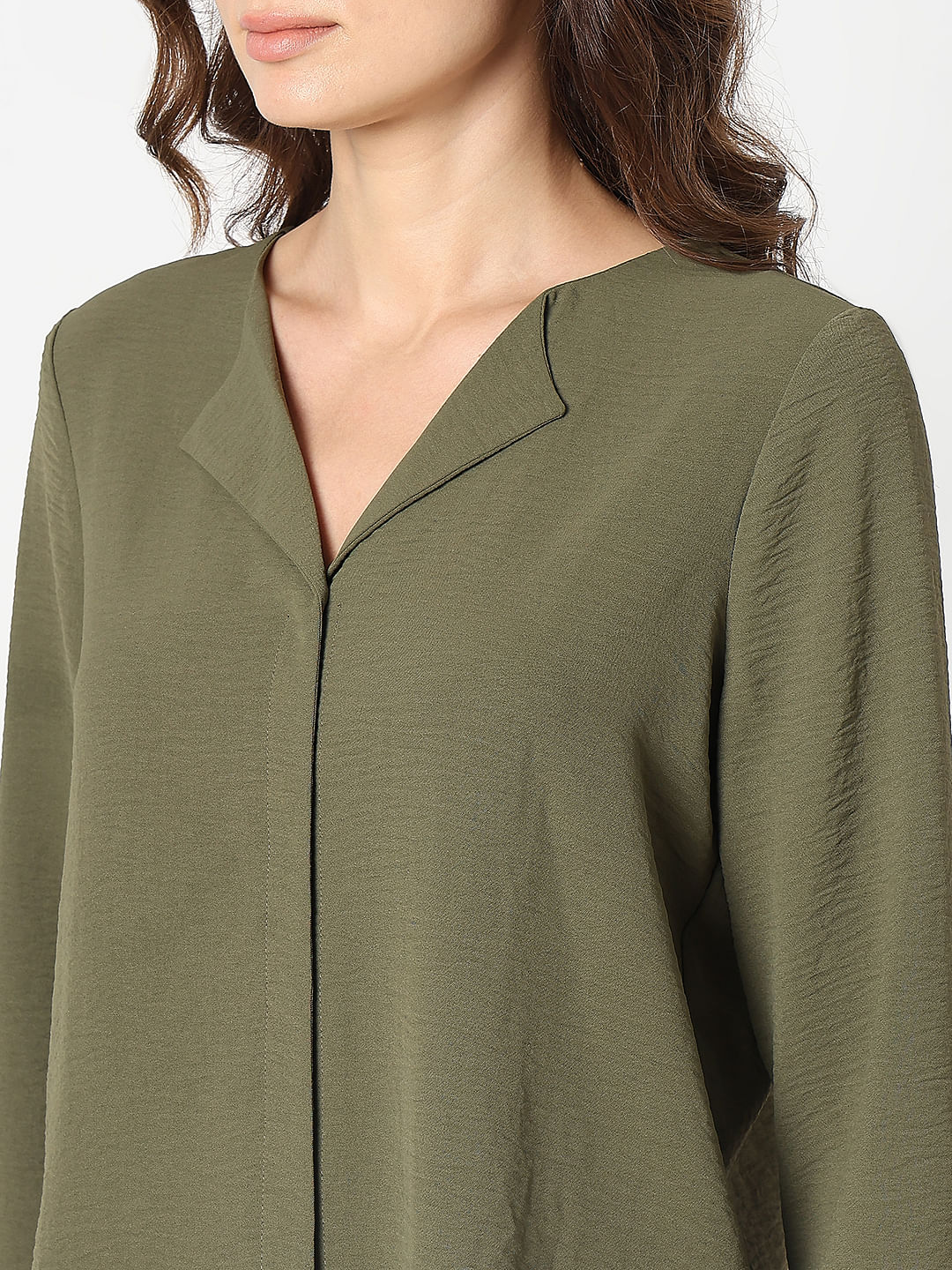 Green Front Button Top - Image 8