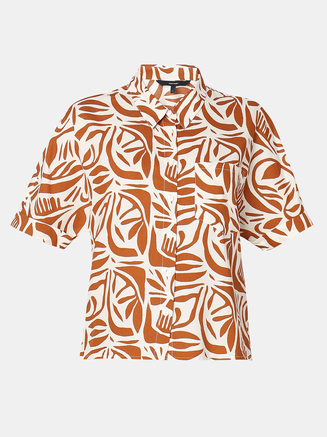 Beige Printed Shirt - Image 7