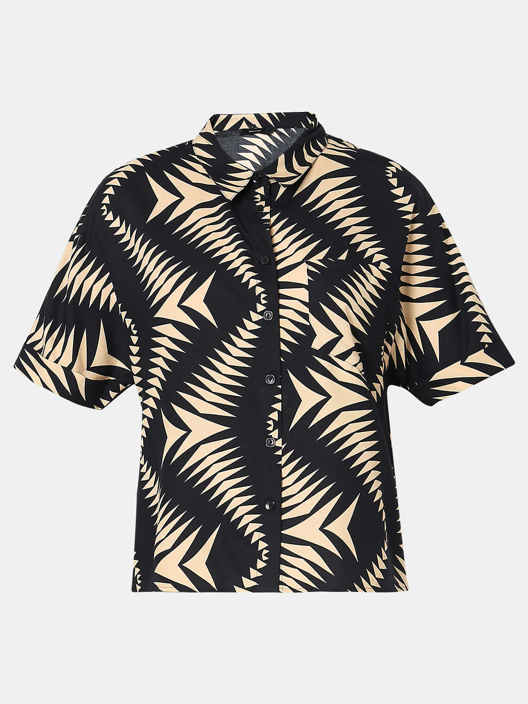 Black Abstract Print Shirt - Image 7