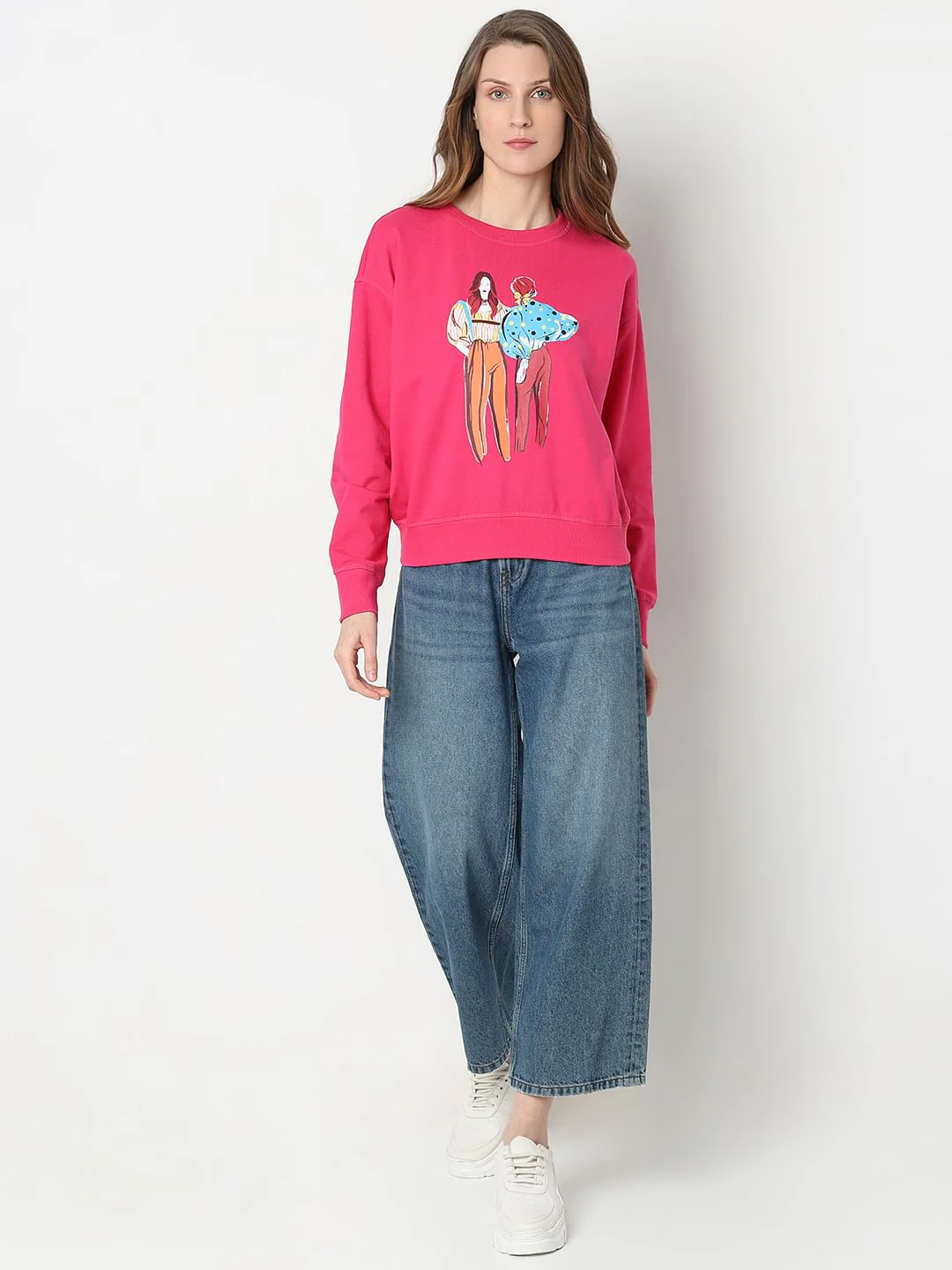 Pink Printed Sweatshirt - Image 5