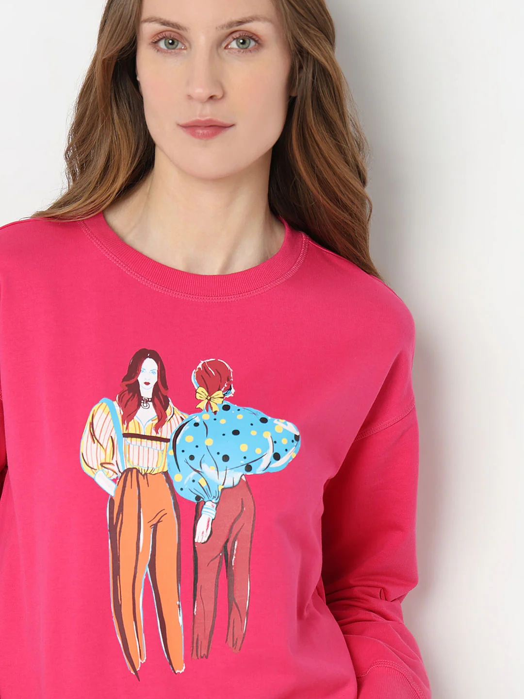 Pink Printed Sweatshirt - Image 6