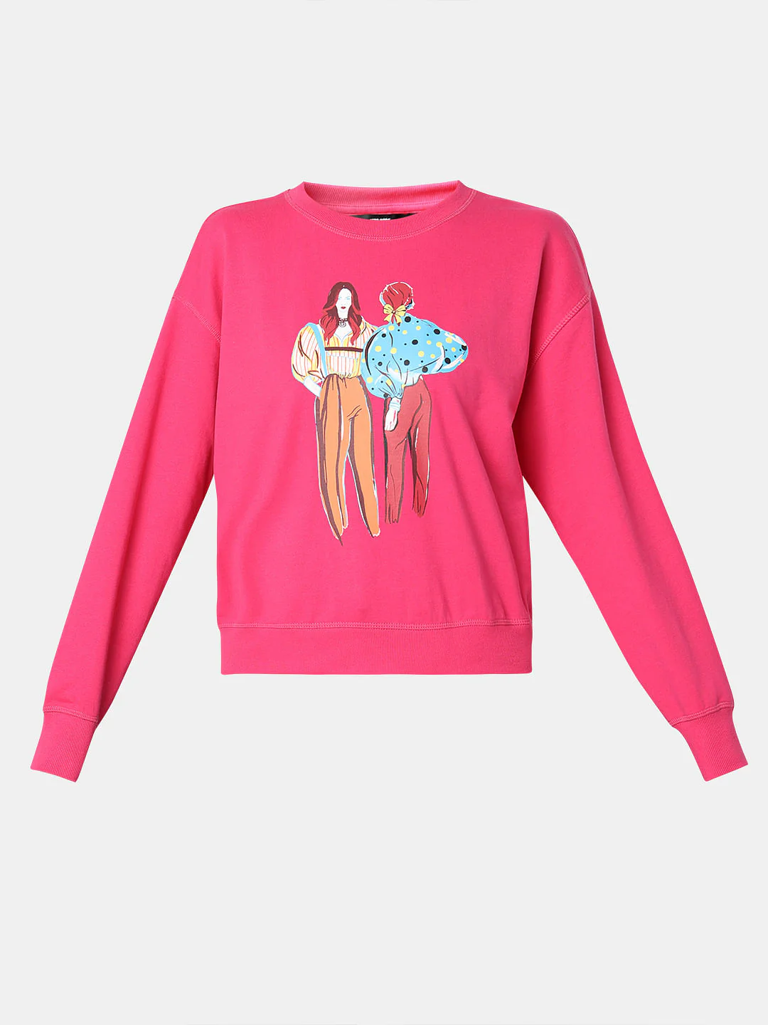 Pink Printed Sweatshirt - Image 7