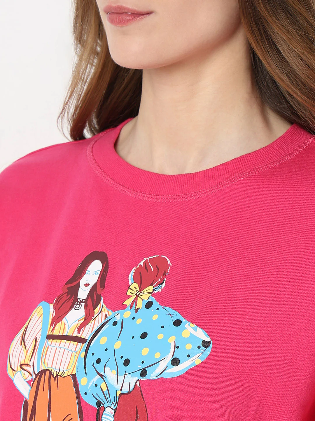 Pink Printed Sweatshirt - Image 8