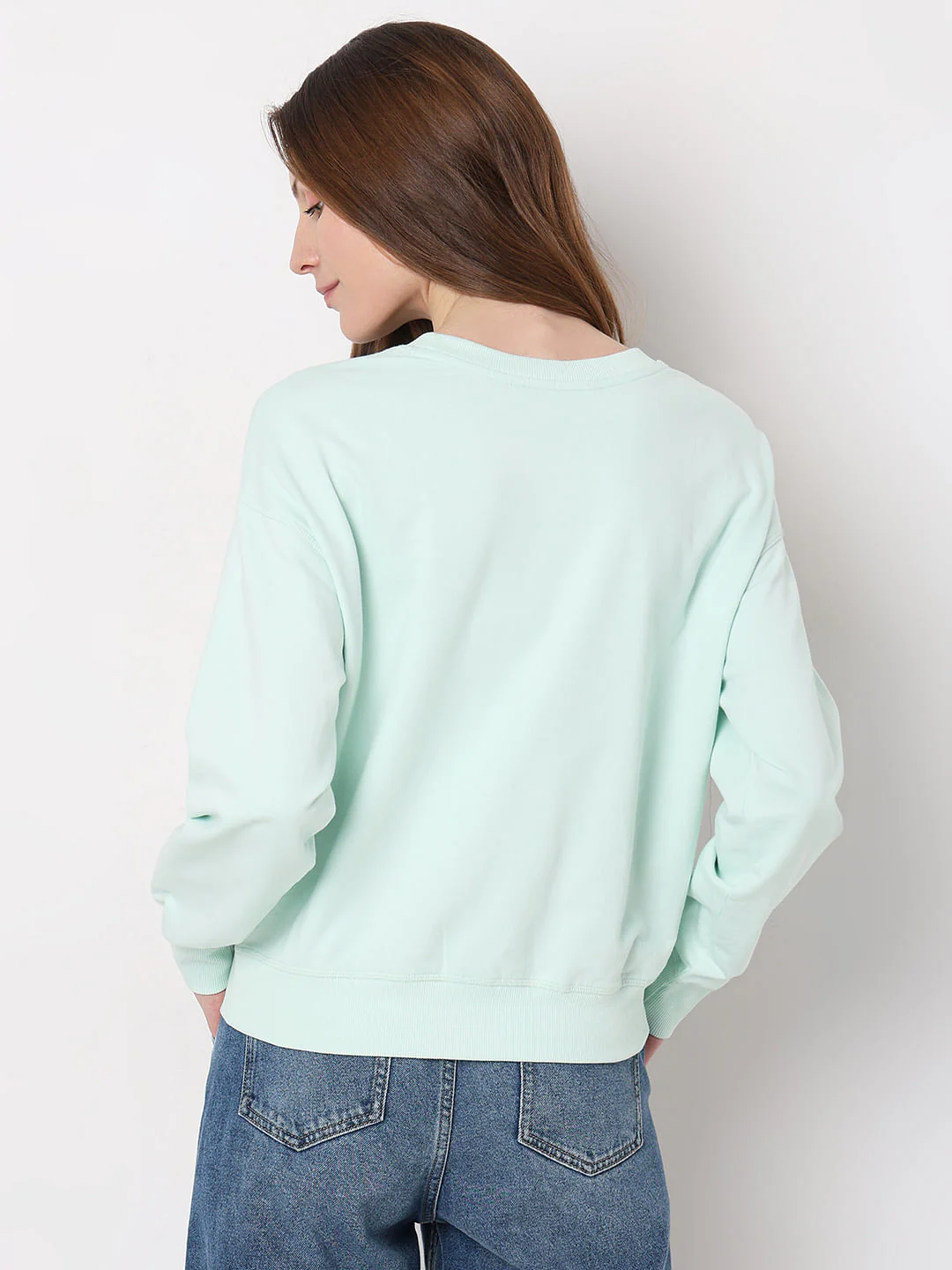 Blue Printed Sweatshirt - Image 4