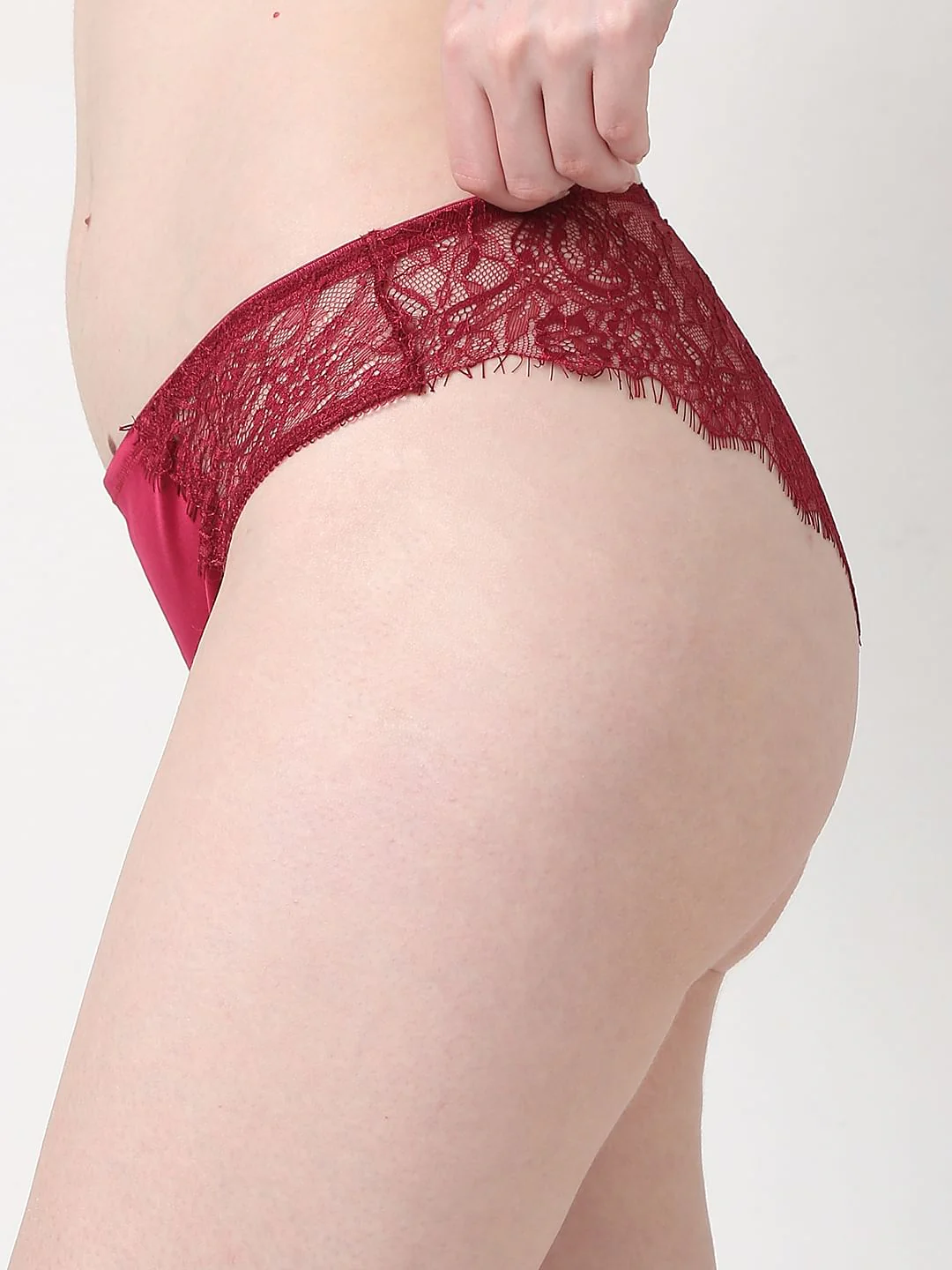 Intimates Dark Red Lace Mini Briefs - Image 5