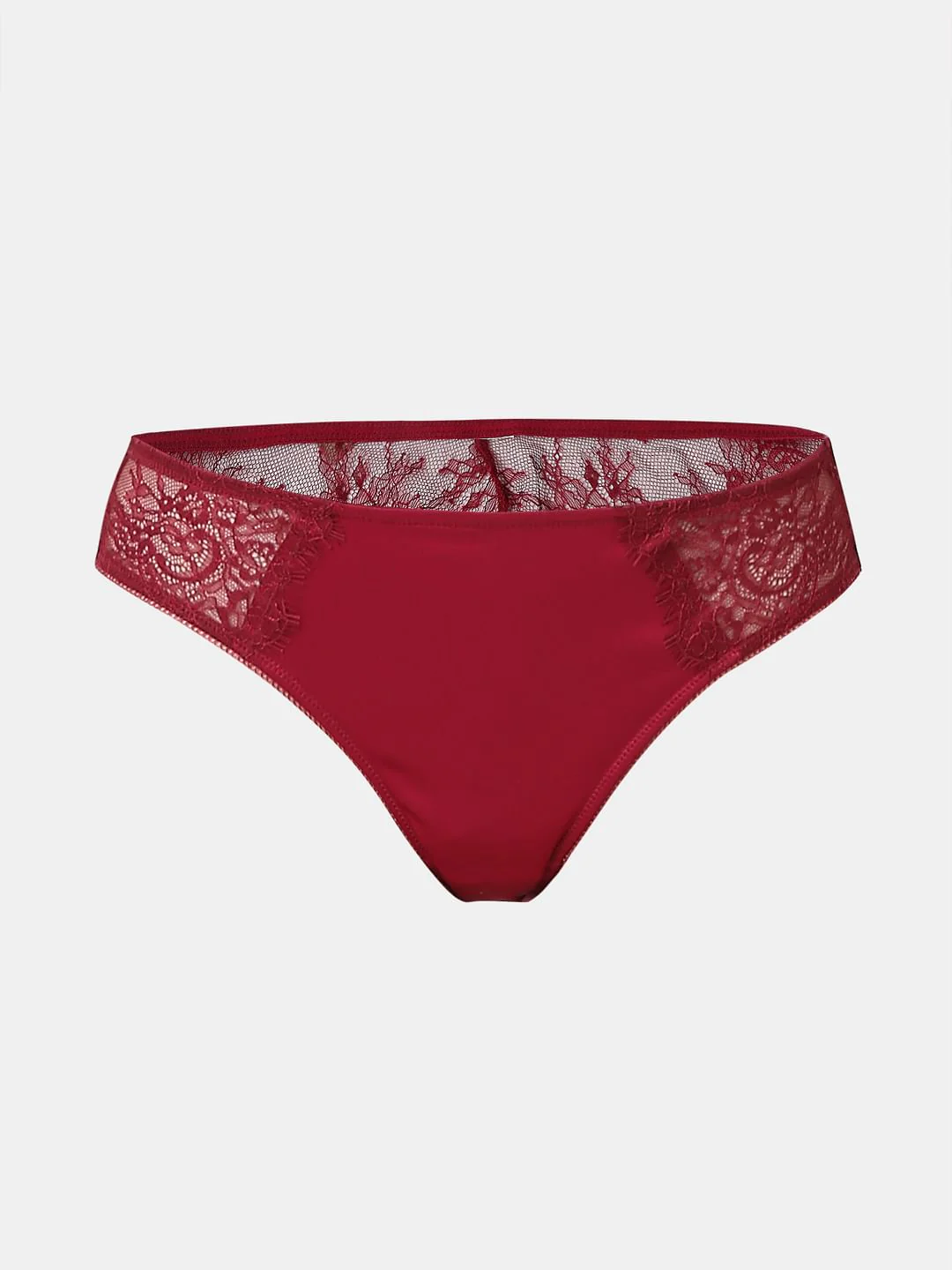 Intimates Dark Red Lace Mini Briefs - Image 7