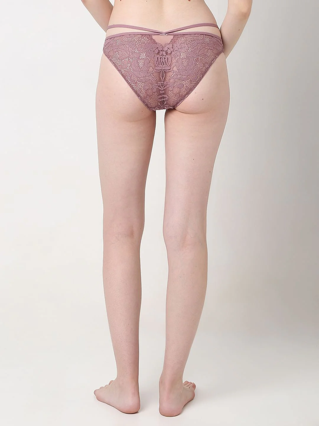 Intimates Mauve Lace Bikini Briefs - Image 4