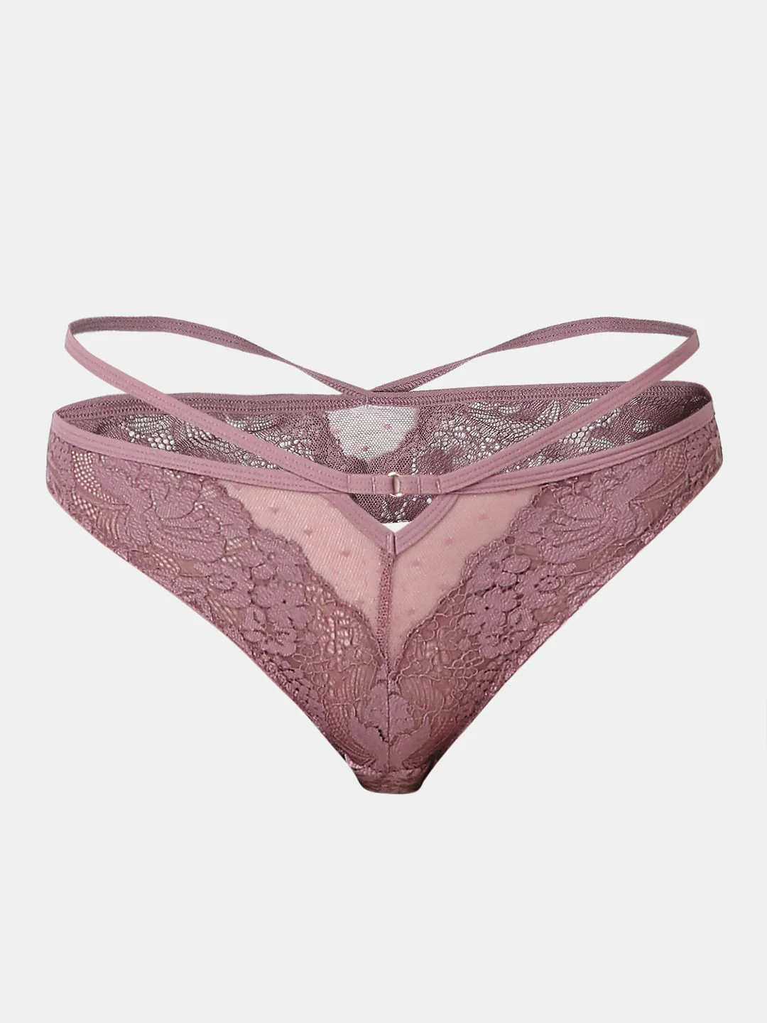 Intimates Mauve Lace Bikini Briefs - Image 7