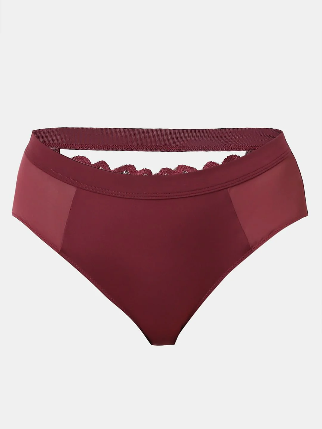 Intimates Maroon Hipster Briefs - Image 7