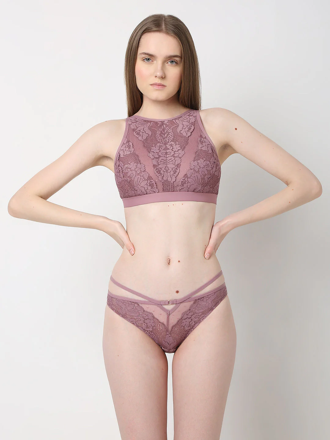 Mauve Lace Bralette - Image 2
