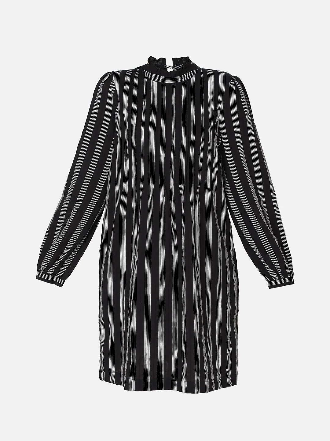 Black Striped Shift Dress - Image 7