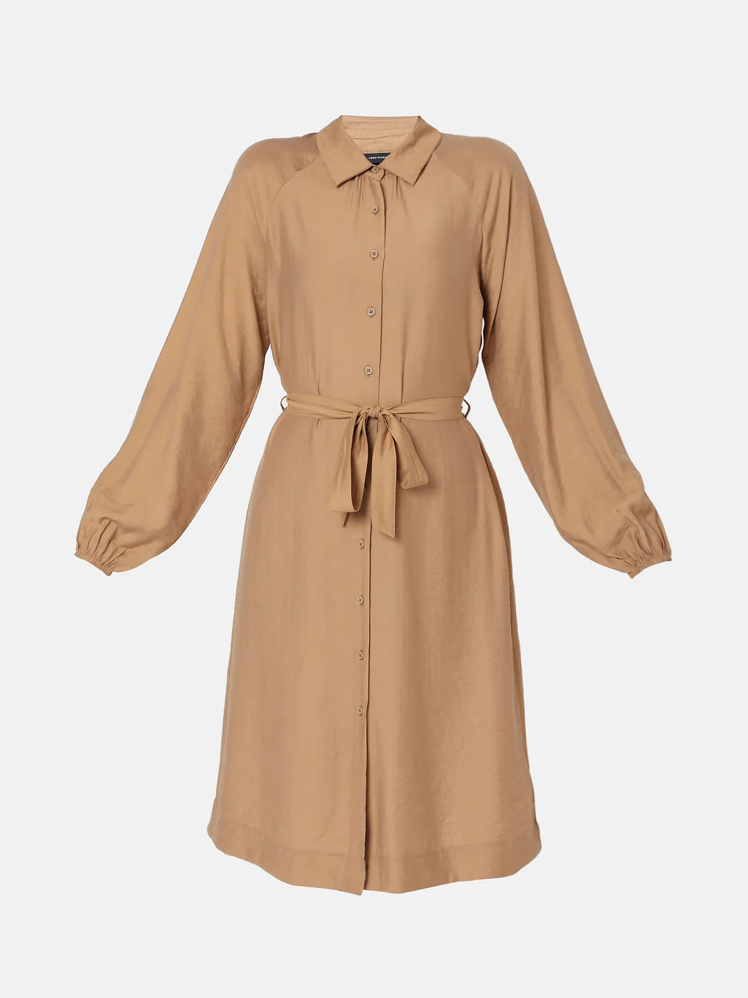 Beige Shirt Dress - Image 6