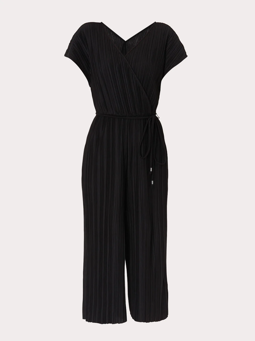 Black Overlap Jumpsuit - Image 6