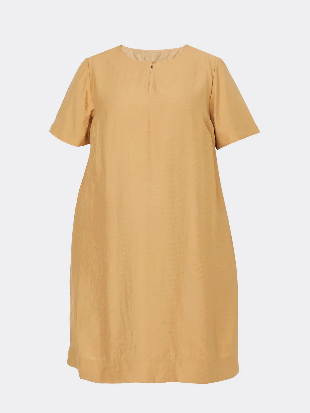 Curve Tan Brown Shift Dress - Image 7