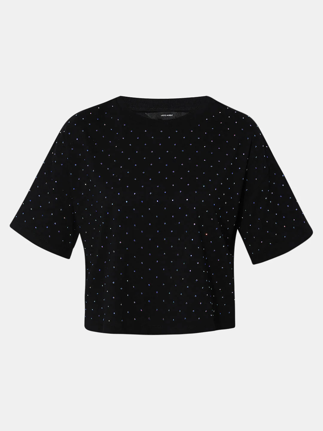 Black Embellished Knit Top - Image 7