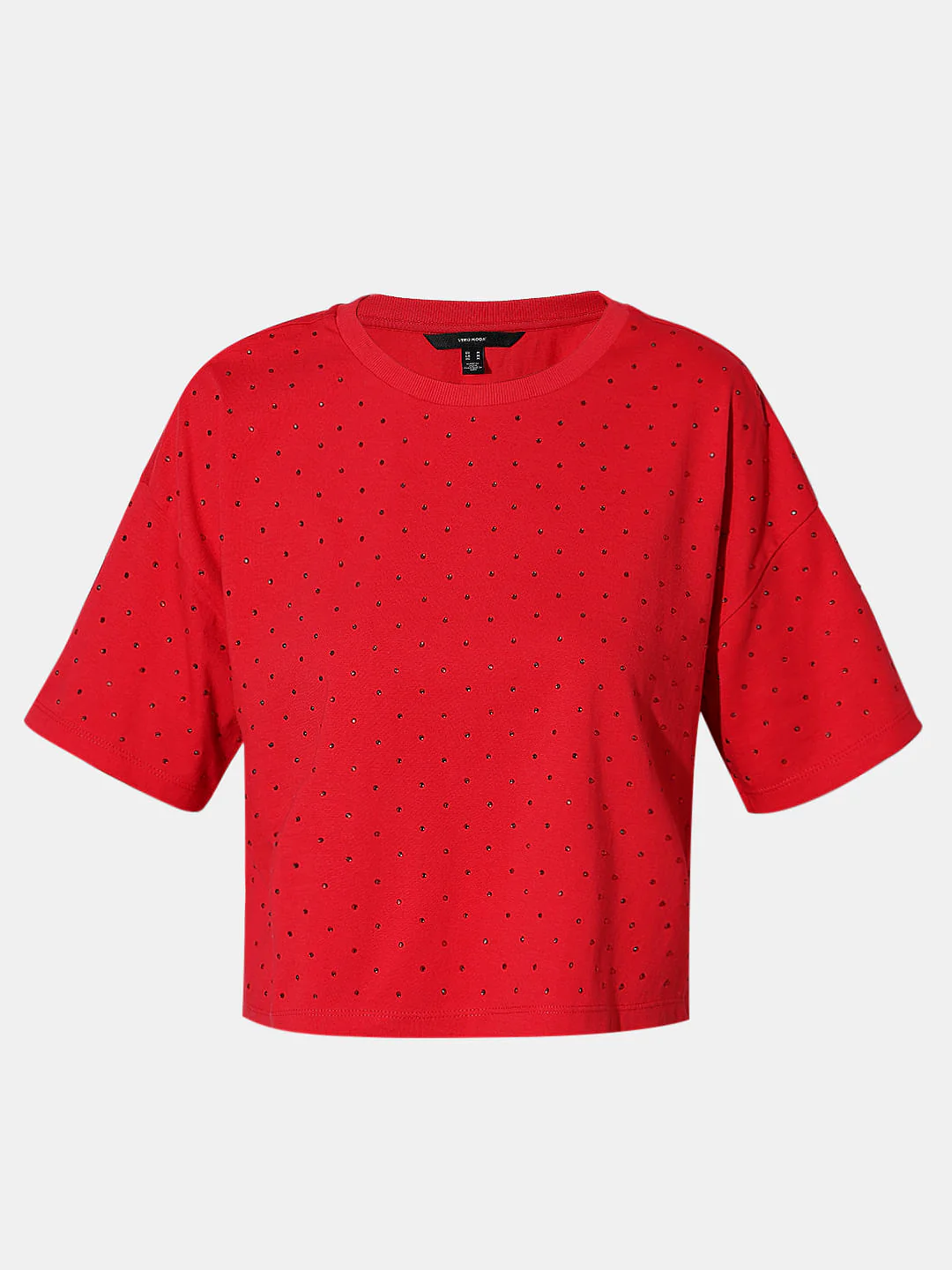 Red Embellished Knit Top - Image 7
