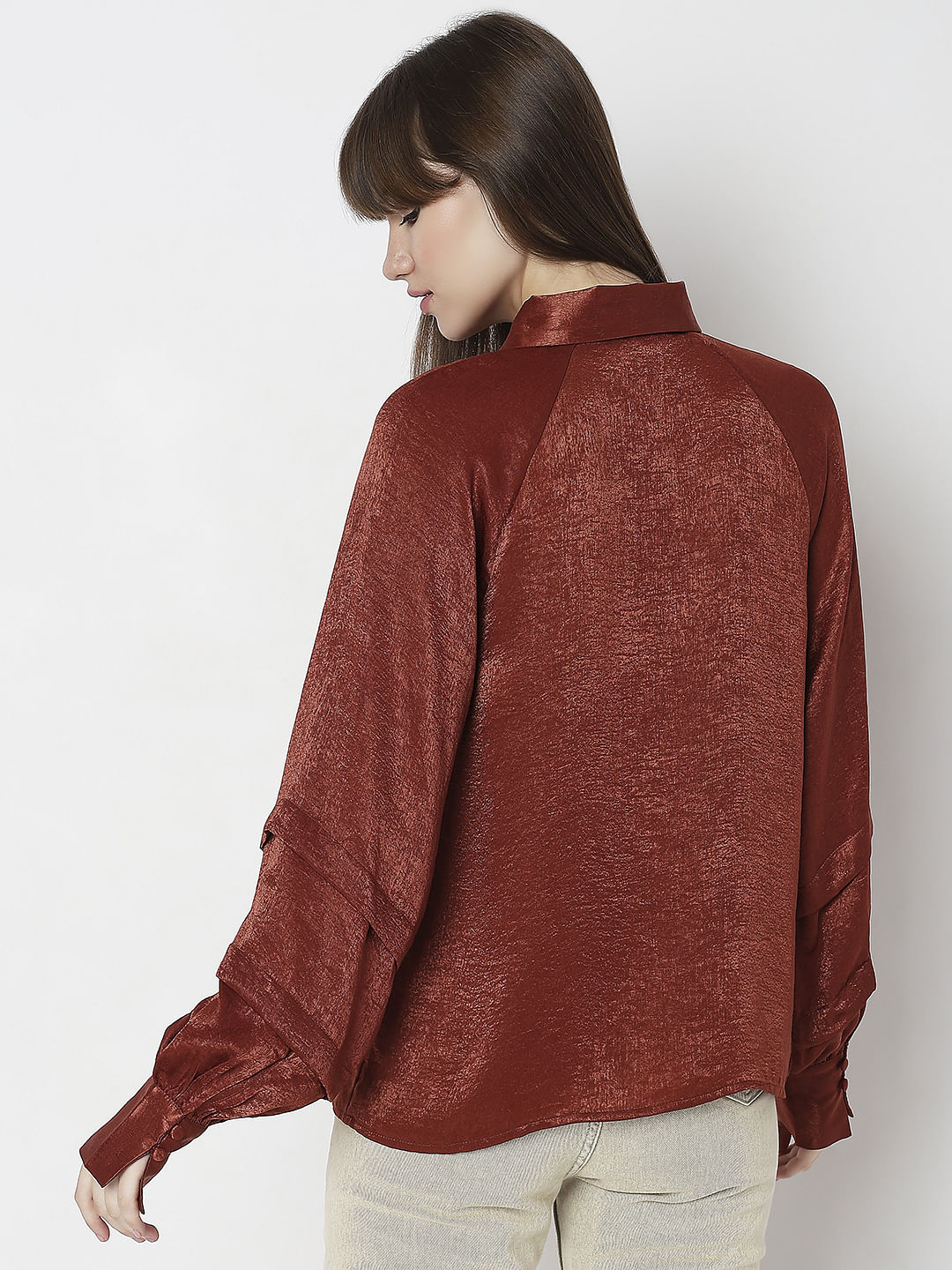 Copper Brown Full Sleeves Shirt - Image 4