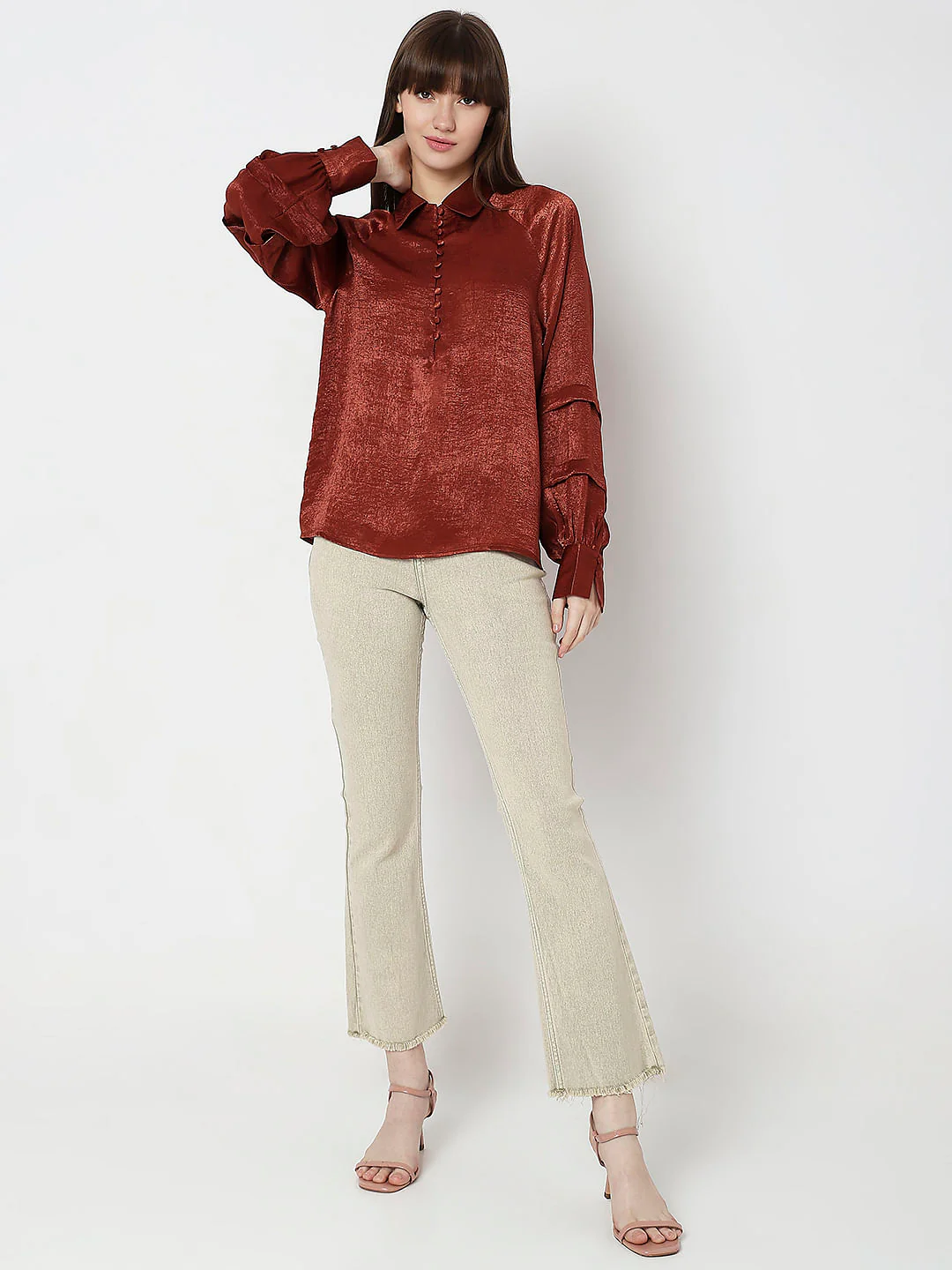 Copper Brown Full Sleeves Shirt - Image 5