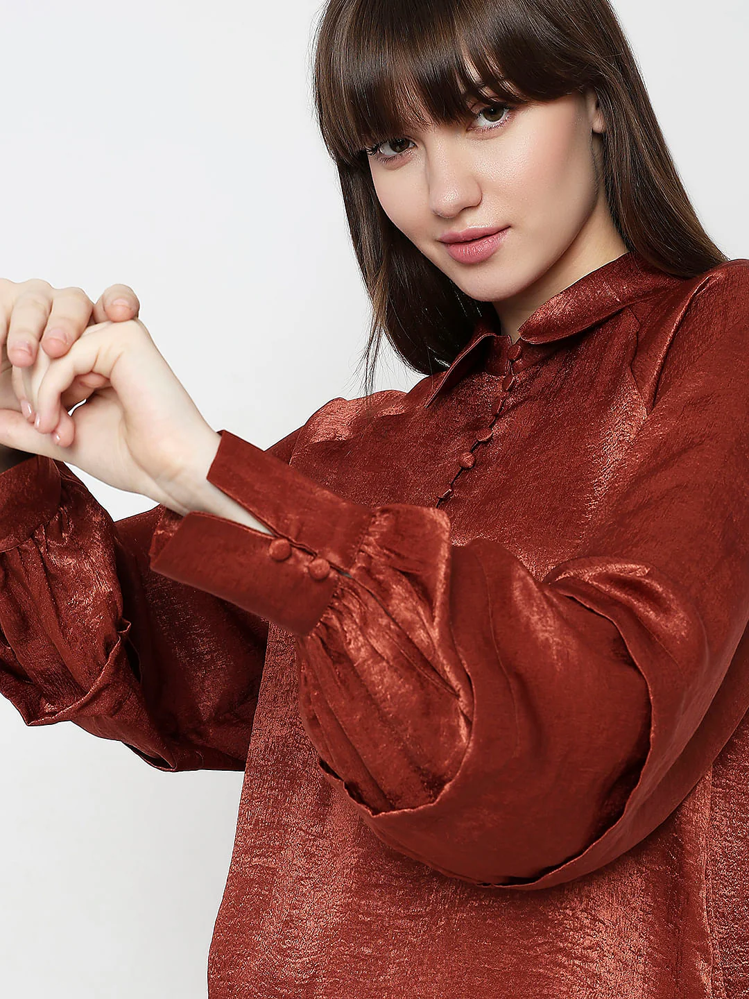 Copper Brown Full Sleeves Shirt - Image 6