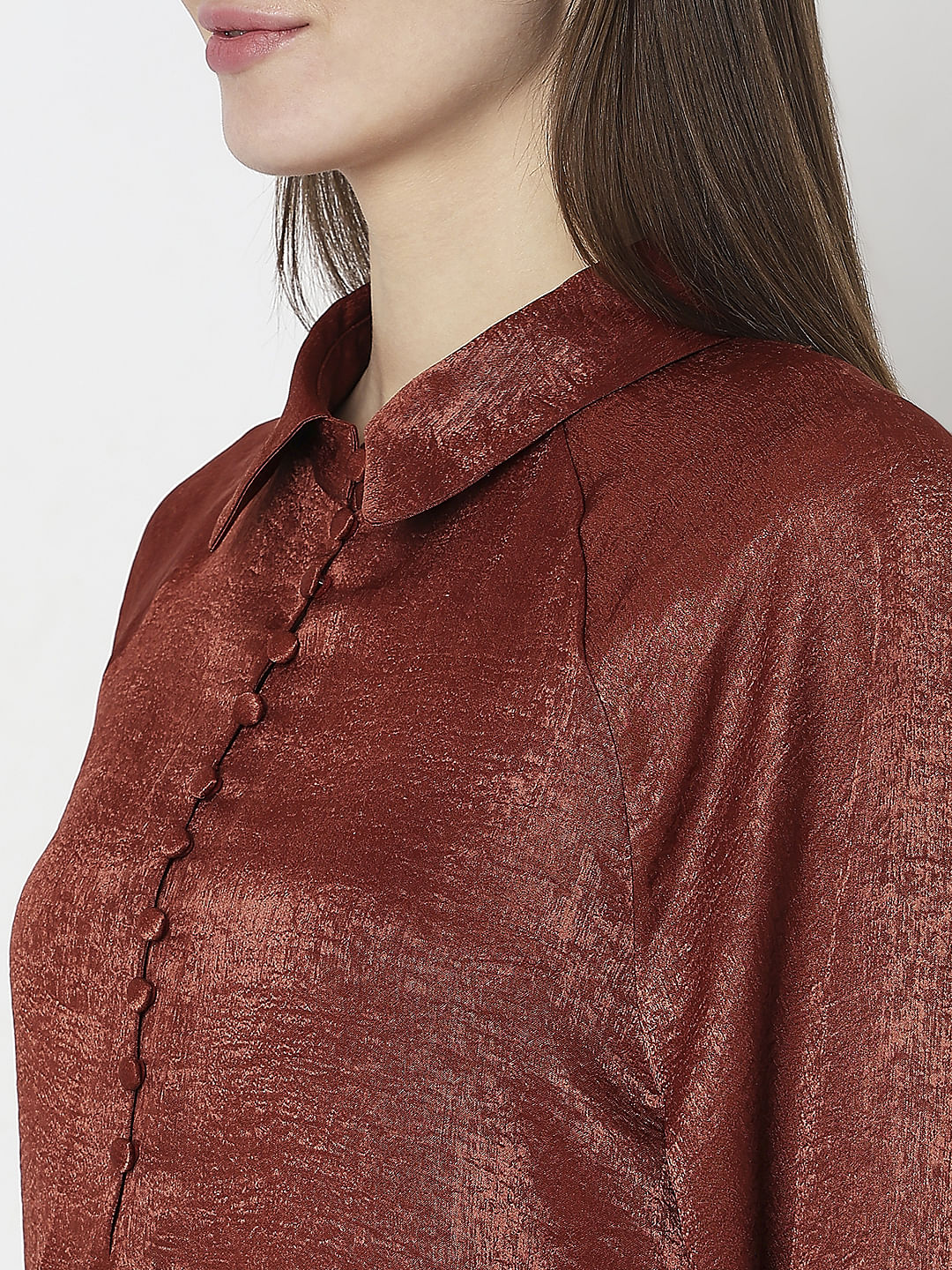 Copper Brown Full Sleeves Shirt - Image 8