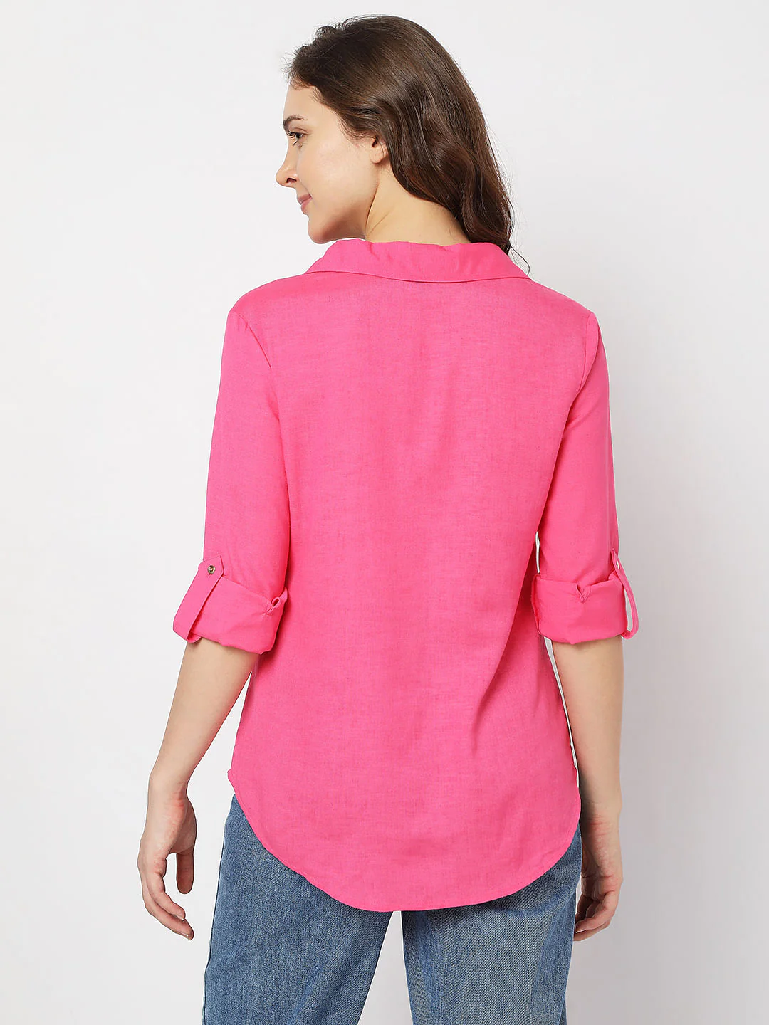Pink Asymmetric Shirt - Image 4
