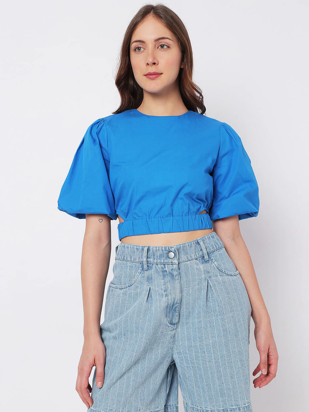 Blue Crop Top - Image 2