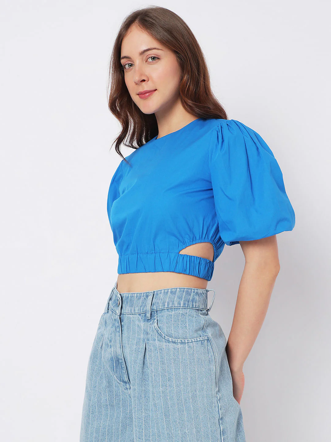Blue Crop Top - Image 3