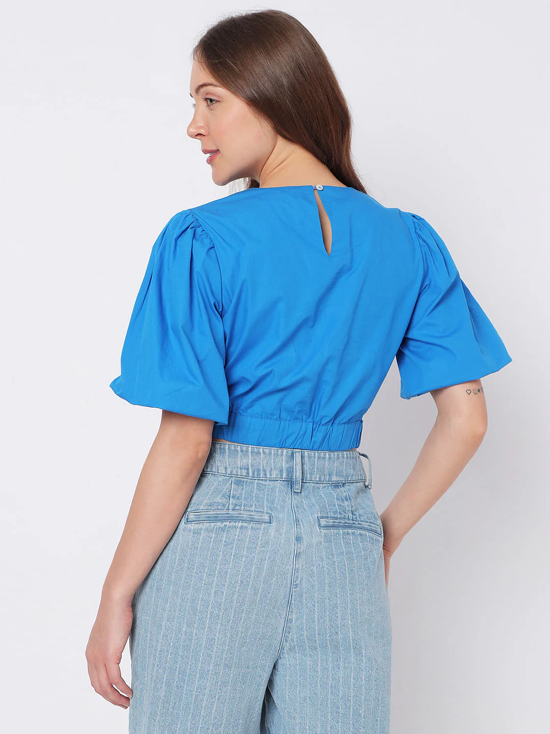 Blue Crop Top - Image 4