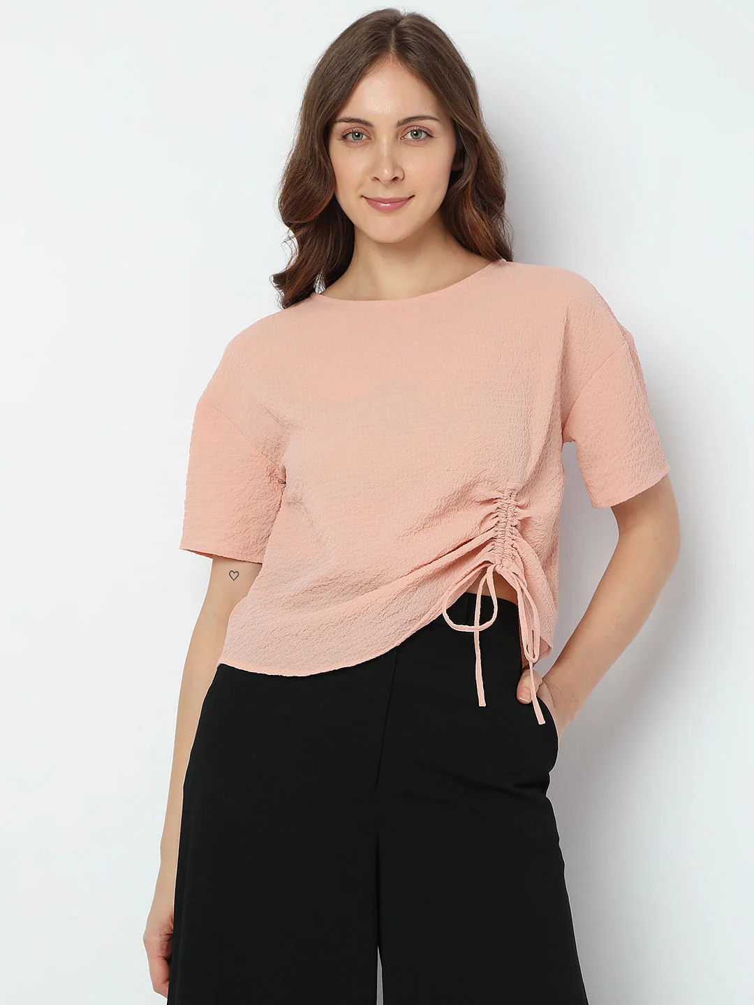 Peach Textured Top - Image 2
