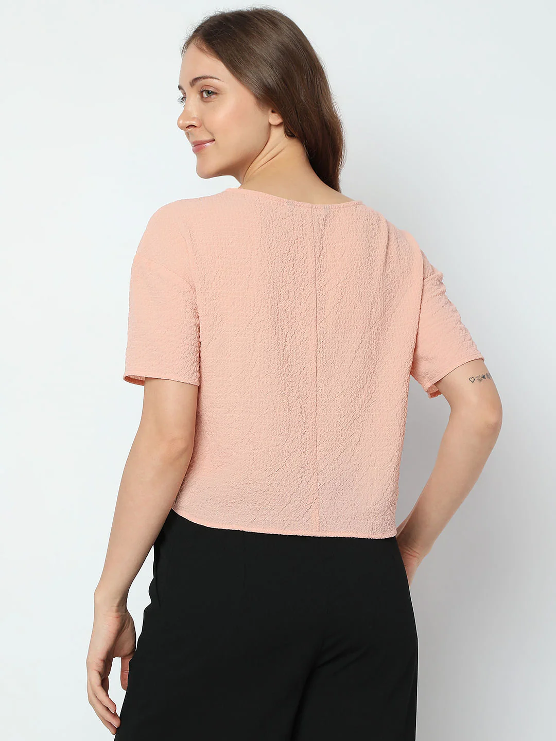 Peach Textured Top - Image 4