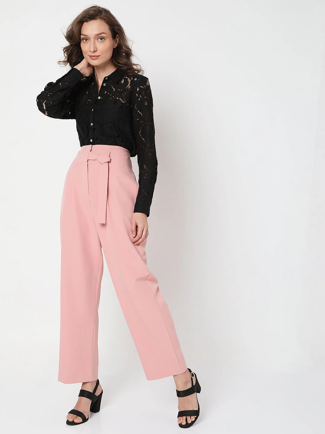 Pink High Rise Pants - Image 6