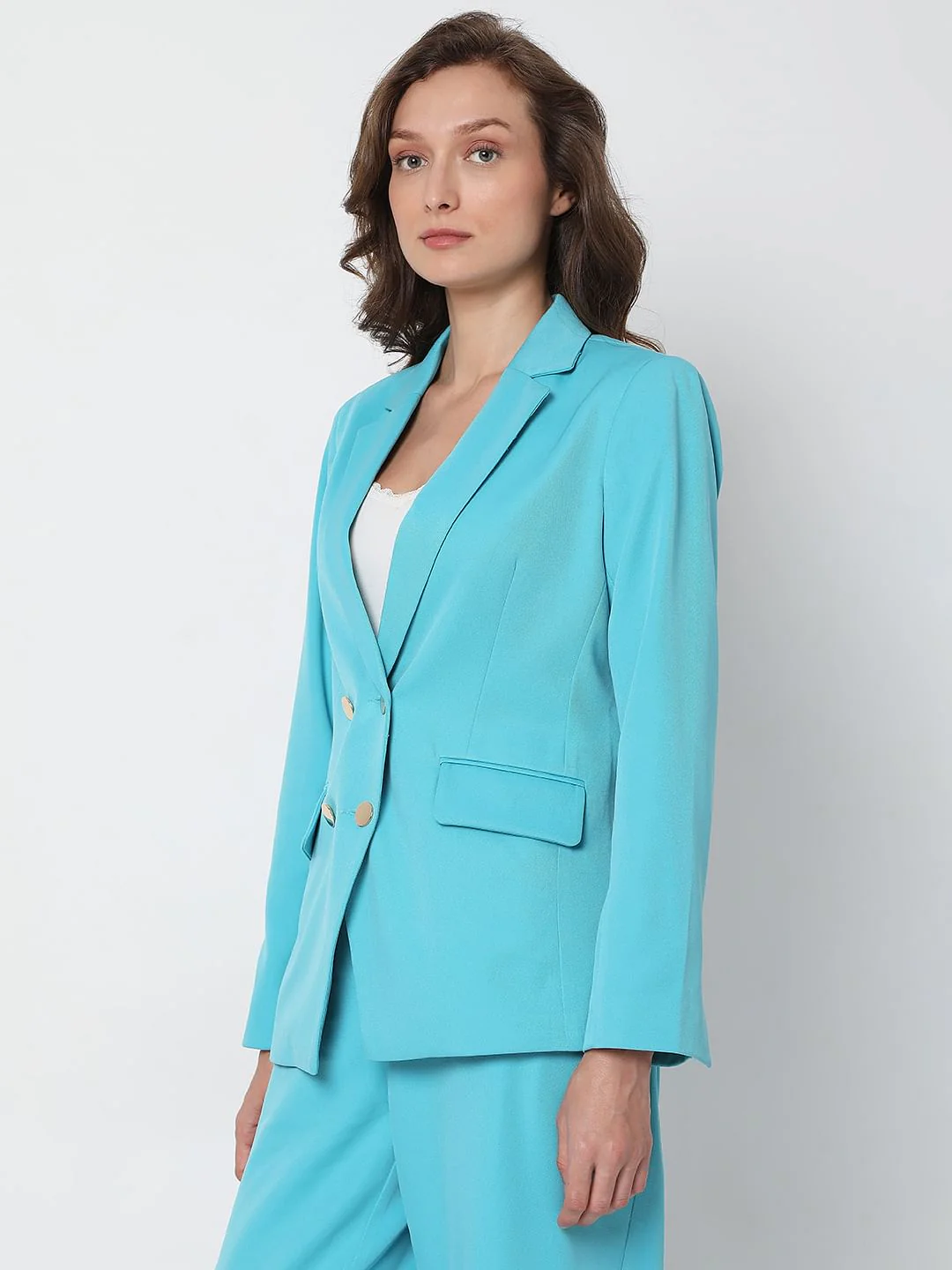 Blue Tailored Co-Ord Blazer - Image 3