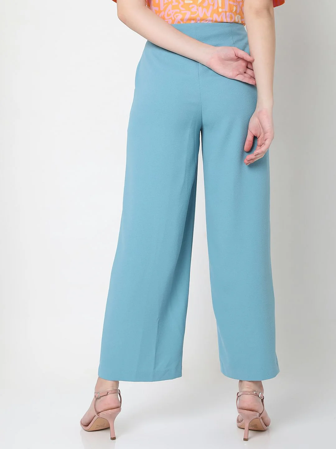 Blue High Rise Culottes - Image 4