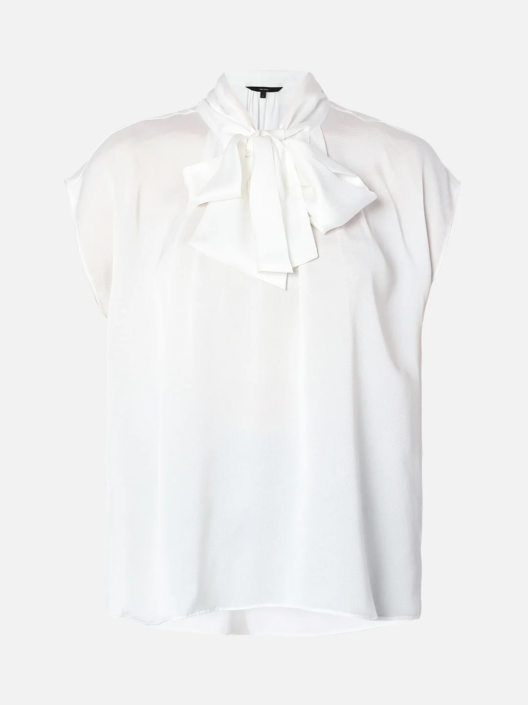 White Pussy Bow Top - Image 7