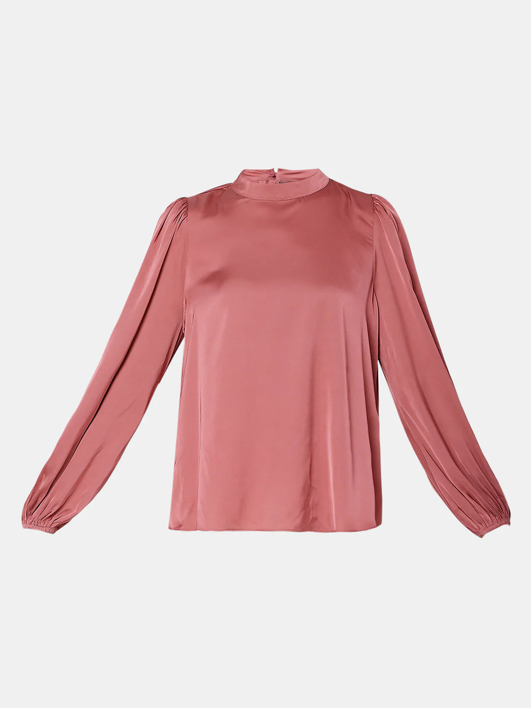 Pink Satin High Neck Top - Image 7