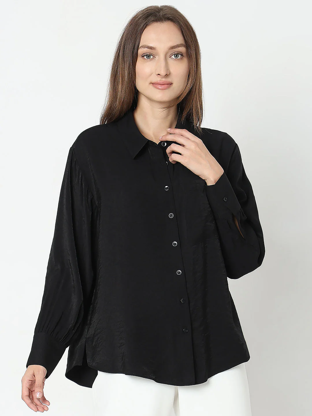 Black Full Sleeves Shirt - Image 2